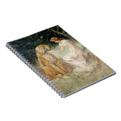 ヴィンテージビクトリアンコケットレディアンドタイガー ノートブック (右側)