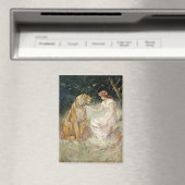 ヴィンテージビクトリアンコケットレディアンドタイガー マグネット (インサイチュ (食洗機))