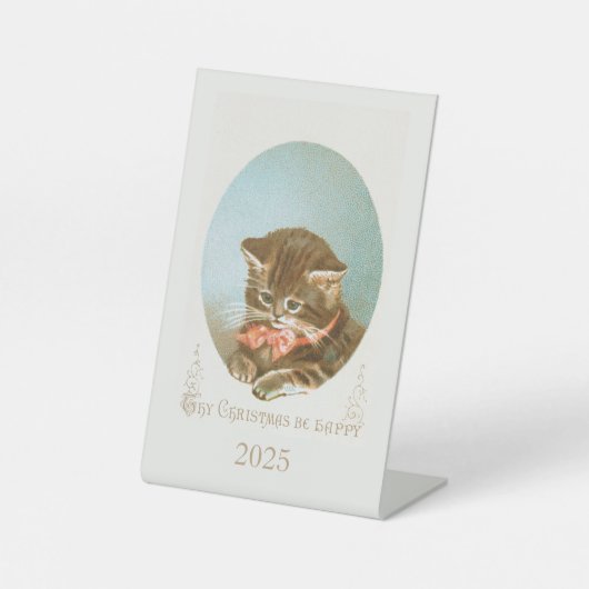 ヴィンテージビクトリアンコケット 台座サイン (正面)