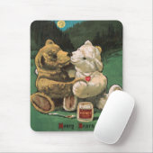 ヴィンテージビクトリアンコテージコアハニーベアーズ マウスパッド (マウス)