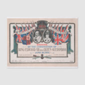 ヴィンテージビクトリアンコロネーションデクページ紙 薄葉紙 (正面)