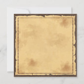 ヴィンテージビクトリアンゴシックウィッチハローウィンパーティ 招待状 (裏面)