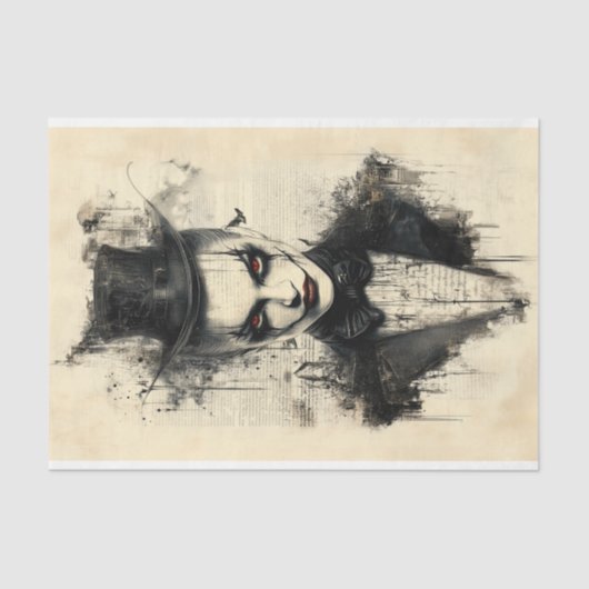 ヴィンテージビクトリアンゴシックキャラクターBC1デクページ 薄葉紙 (正面)