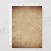 ヴィンテージビクトリアンゴシックスカルハローウィンパーティ 招待状 (裏面)