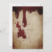 ヴィンテージビクトリアンゴシックスカルハローウィンパーティ 招待状 (裏面)