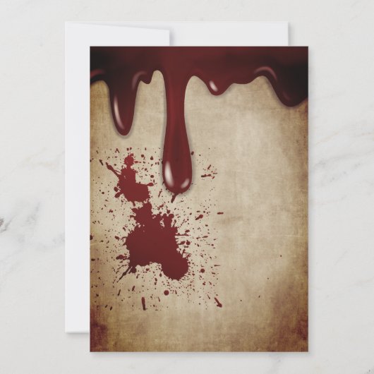 ヴィンテージビクトリアンゴシックスカルハローウィンパーティ 招待状 (裏面)