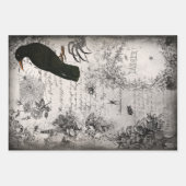 ヴィンテージビクトリアンゴシックハロウィーンエフエメラ ラッピングペーパーシート (正面2)