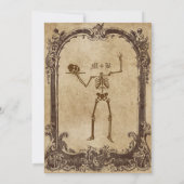 ヴィンテージビクトリアンゴシックハローウィンパーティ 招待状 (裏面)