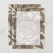 ヴィンテージビクトリアンゴシックバラ（セピア定置型） (正面/裏面)