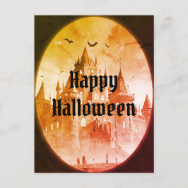 ヴィンテージビクトリアンゴシック不気味ハッピーハローウィン シーズンポストカード