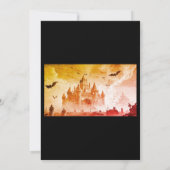 ヴィンテージビクトリアンゴシック不気味ハロウィーン 招待状 (裏面)