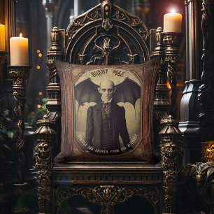 ヴィンテージビクトリアンゴシック様式ドラキュラヴァンパイア クッション