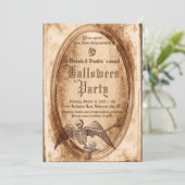 ヴィンテージビクトリアンゴシック鏡ハローウィンパーティ 招待状 (スタンド正面)