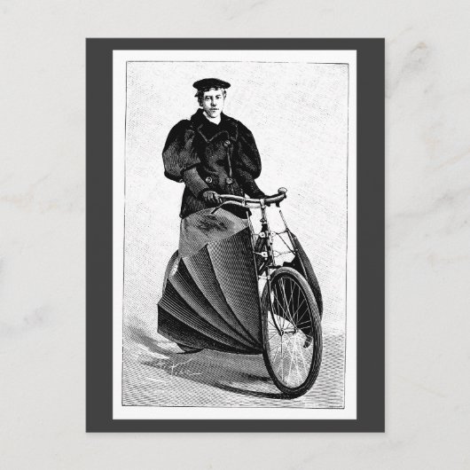 ヴィンテージビクトリアンサイクリング ポストカード (正面)