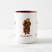 ヴィンテージビクトリアンサンタおもちゃ マグカップ (中央)