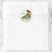 ヴィンテージビクトリアンサンタインアンティーク車そり ラウンドシール (バッグ)