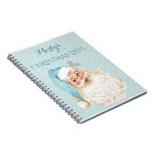 ヴィンテージビクトリアンサンタクロースが贈り物帳を作る ノートブック (右側)