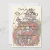 ヴィンテージビクトリアンサンタクロースへの招待 招待状 (裏面)