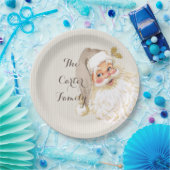 ヴィンテージビクトリアンサンタクロースニュートラルトープ ペーパープレート (パーティー)