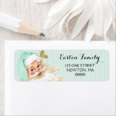 ヴィンテージビクトリアンサンタクロースミント&金ゴールド ラベル (インサイチュ)