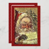ヴィンテージビクトリアンサンタクロース シーズンカード (正面/裏面)