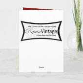 ヴィンテージビクトリアンサンタクロース シーズンカード (裏面)