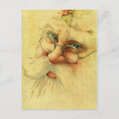 ヴィンテージビクトリアンサンタクロース シーズンポストカード (正面)