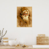 ヴィンテージビクトリアンサンタクロープリント ポスター (キッチン)