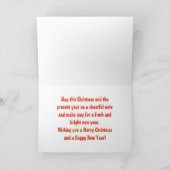 ヴィンテージビクトリアンサンタ&リトルボーイクリスマス シーズンカード (内部)