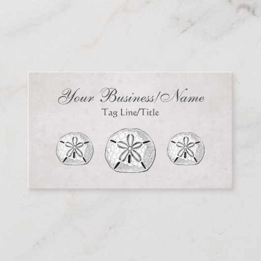 ヴィンテージビクトリアンサンドドルズアクアビーチ 名刺 (正面)