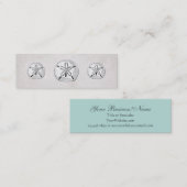 ヴィンテージビクトリアンサンドドルビジネスカード スキニー名刺 (正面/裏面)