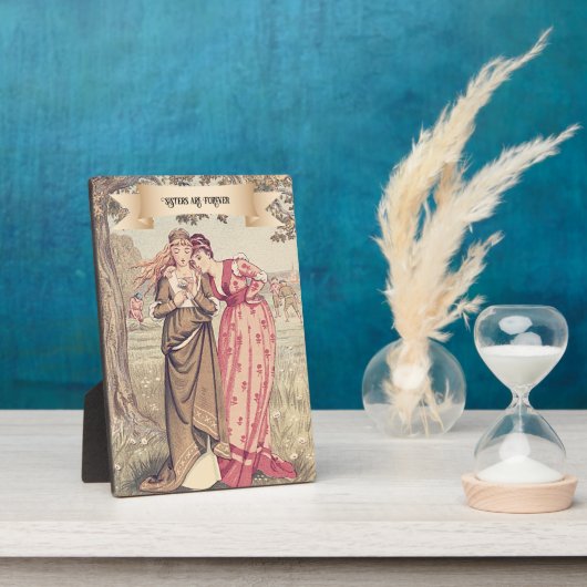 ヴィンテージビクトリアンシスターズカワイリージェンシー絵を描ズ フォトプラーク (側面)