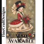 ヴィンテージビクトリアンシックなレディファッションBC8Lデコページ 薄葉紙