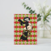 ヴィンテージビクトリアンショッピングプリント シーズンポストカード (スタンド正面)