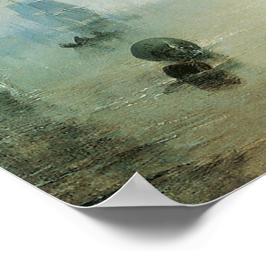 ヴィンテージビクトリアンシースケープ、ジョセフ・ターナー ポスター (角)