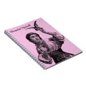 ヴィンテージビクトリアンジプシーガールピンク ノートブック (右側)