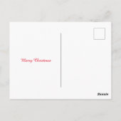 ヴィンテージビクトリアンスおもしろいクリスムカードカエル ポストカード (裏面)