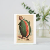 ヴィンテージビクトリアンスイカ体 ポストカード (スタンド正面)