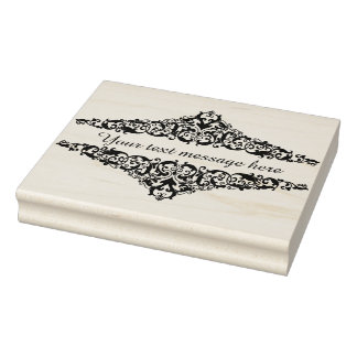 ヴィンテージビクトリアンスクロール – メッセージの追加 ラバースタンプ