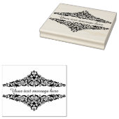 ヴィンテージビクトリアンスクロール – メッセージの追加 ラバースタンプ (押印)