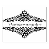 ヴィンテージビクトリアンスクロール – メッセージの追加 ラバースタンプ (インプリント)