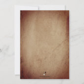 ヴィンテージビクトリアンスタイルドッグカスタマイズ可能パーティー 招待状 (裏面)