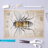 ヴィンテージビクトリアンスタイルビー説明 薄葉紙 (クラフト)