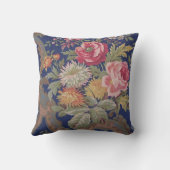 ヴィンテージビクトリアンスタイルフローラスロークッション クッション (裏面)