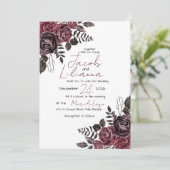 ヴィンテージビクトリアンスタイル結婚ズ 招待状 (スタンド正面)