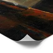 ヴィンテージビクトリアンスタイル静止生絵を描物 ポスター (角)