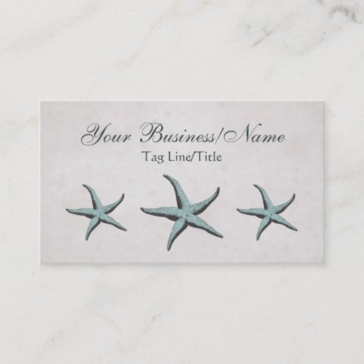 ヴィンテージビクトリアンスターフィッシュ名刺 名刺 (正面)