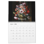 ヴィンテージビクトリアンスチルライフ花アー絵画ツ カレンダー (3月 2026)