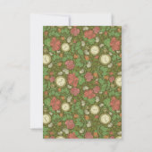 ヴィンテージビクトリアンスチームパンクポケットウォッチバラ サンキューカード (裏面)