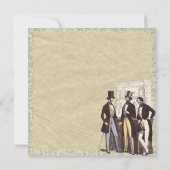 ヴィンテージビクトリアンスチームパンクメンズファッショントップハット (裏面)